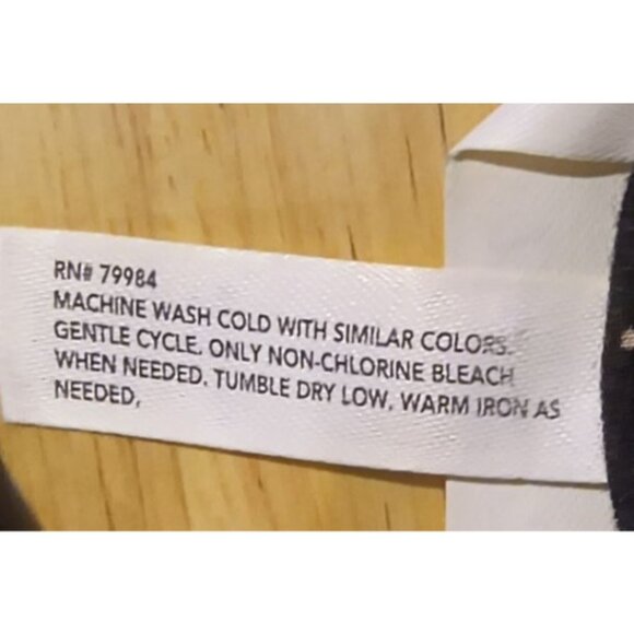 Soma So Soft Polka Dot and Black Floral Sleep Shirt Rayon/Spandex Womens Large - Picture 4 of 4